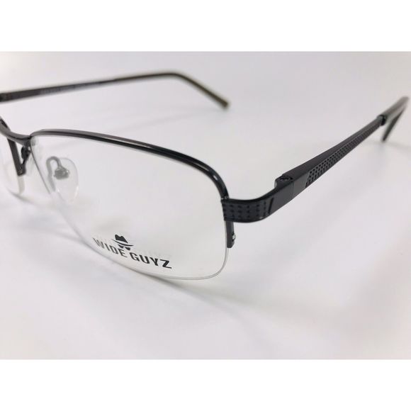 New Wide Guyz Pewter CAPONE Eyeglasses 61mm for The Stylish Large Man - Picture 4 of 11